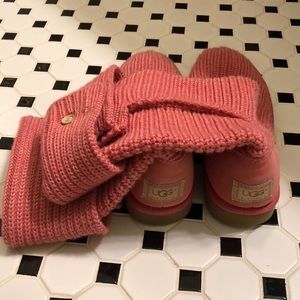Pink UGG Knit boots